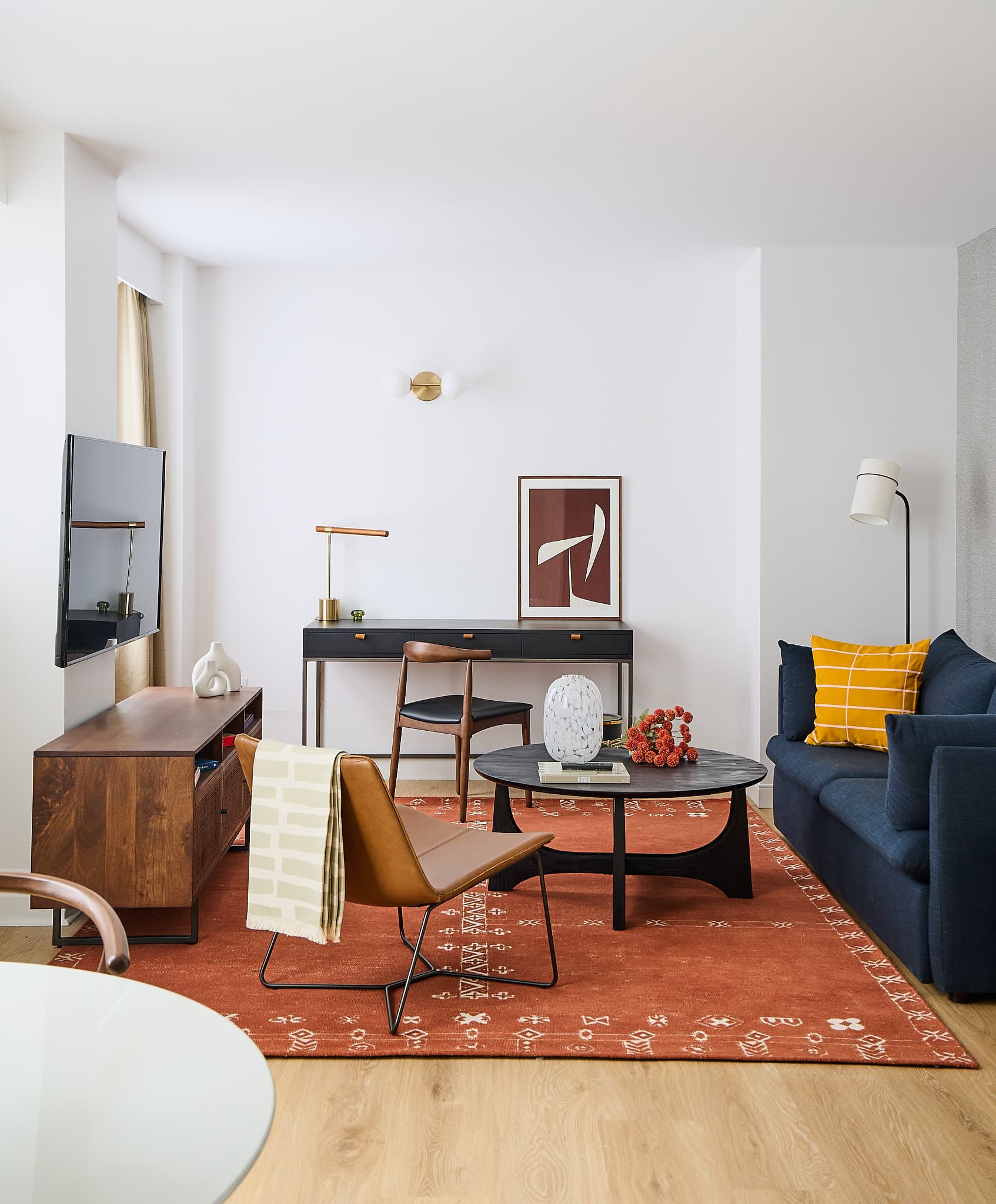 Living room at Rusk House Serviced Apartments in Houston